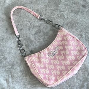 Velour Pink Hang bag